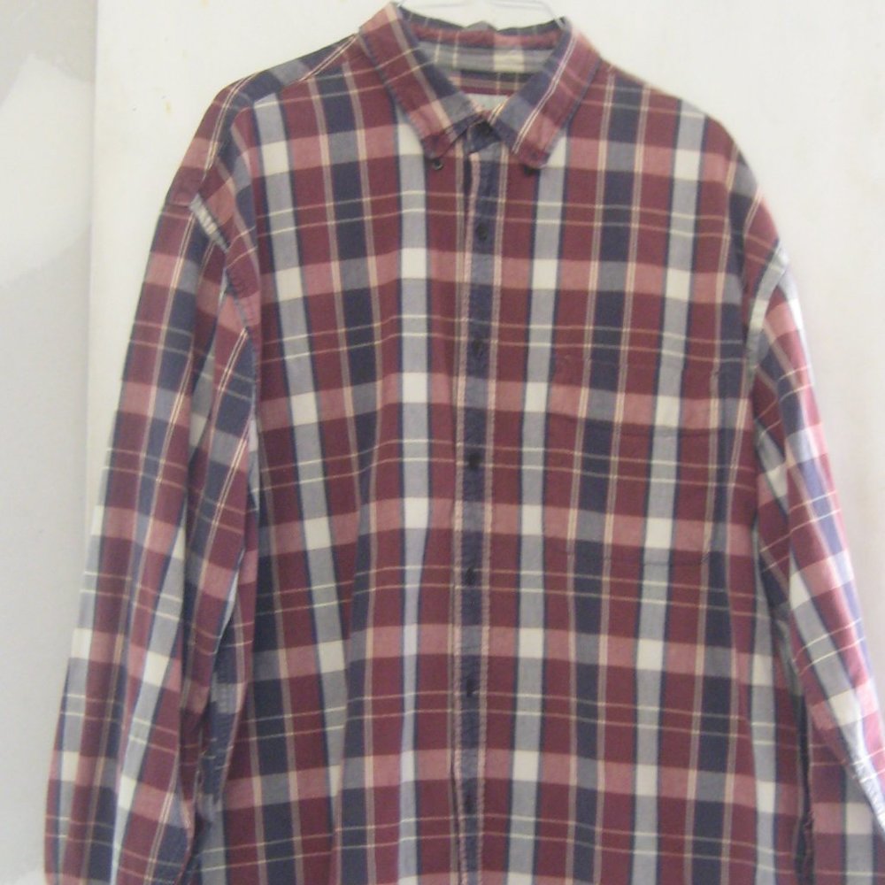 EDDIE BAUER mens long sleeve button up shi…